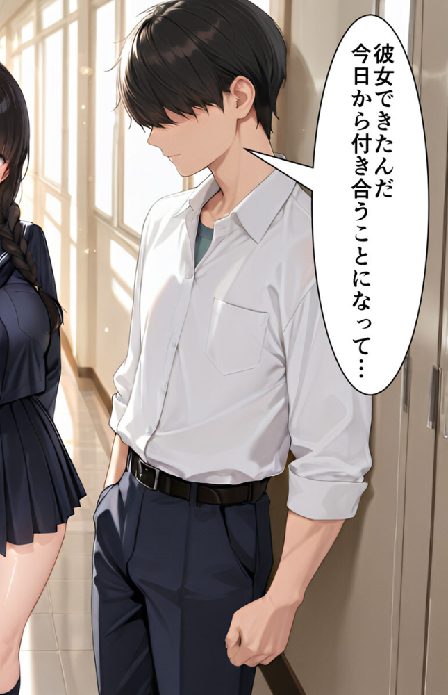 エロ漫画:「先輩はもう、私から離れられないよ」幼馴染後輩の執着寝取り モザイク版 hitomi サンプル画像