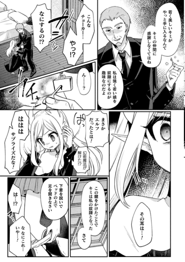 エロ漫画:ペット堕ち〜孤高のエルフ〜【単話】 hitomi サンプル画像