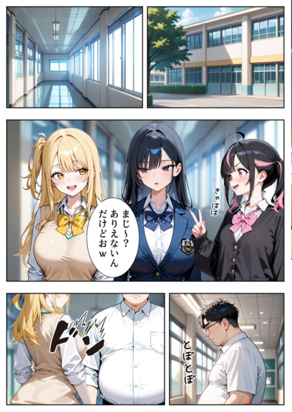 エロ漫画:いじめられてた陰キャのボクが生意気チビギャルに中●し報復した話〜桃瀬愛羅 裏垢編〜 モザイク版 hitomi サンプル画像