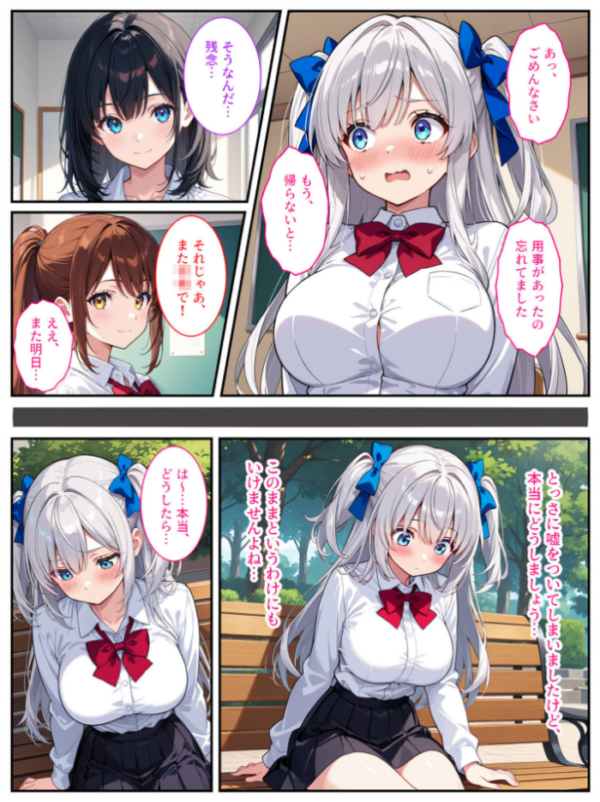 エロ漫画:清純無垢な爆乳●●●●を性教育の実習で孕ませちゃいました! モザイク版 hitomi サンプル画像