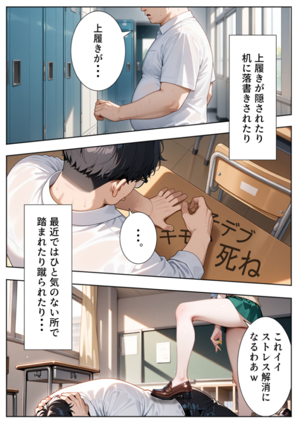 エロ漫画:いじめられてた陰キャのボクが生意気チビギャルに中●し報復した話〜桃瀬愛羅 裏垢編〜 モザイク版 hitomi サンプル画像