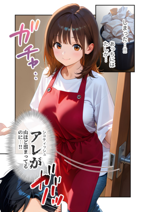 エロ漫画:家性婦の御手洗さんは竿のお片付けまでしてくれる 〜爆乳・爆尻持ちのド変態シゴデキ美女〜 モザイク版 hitomi サンプル画像